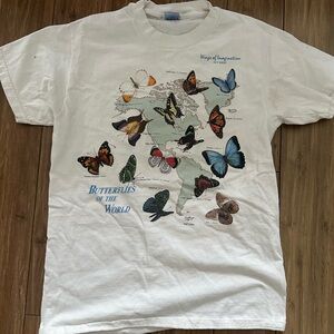 Butterflies of the World White T-Shirt